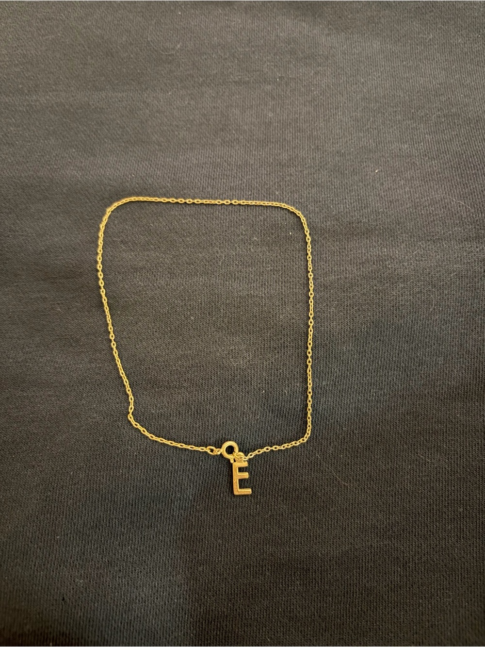Gold Letter E Pendant Necklace - Personalized Initial Jewelry